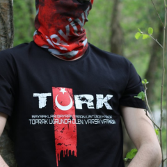 Türk Bayrak Baskılı Tişört