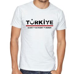 Türkiye Baskılı Tişört Siyah