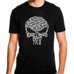 Punisher Silahlar Baskılı Tişört Siyah