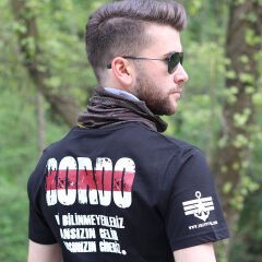 Bordo Baskılı Tişört