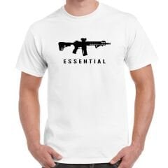 Essential Tüfek Baskılı Tişört