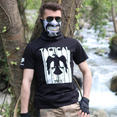 Tactical Kartal Baskılı Tişört Siyah