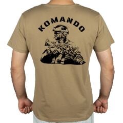 Komando Asker Baskılı Tişört