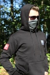 Önce Vatan Bayrak Baskılı Kapşonlu Siyah