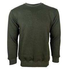 Komando Asker Baskılı Sweetshirt Haki