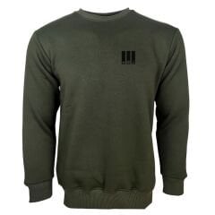 Operasyon Baskılı Sweetshirt Haki