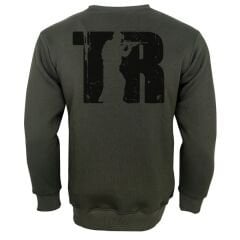 TR Asker  Baskılı Sweetshirt Haki