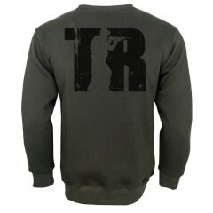 TR Asker  Baskılı Sweetshirt Haki