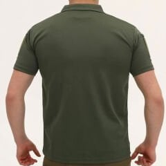 Tactical Polo Yaka Kısa Kol Tişört Haki