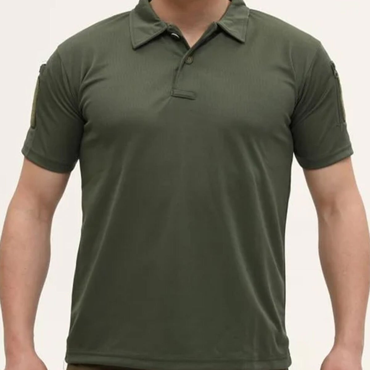 Tactical Polo Yaka Kısa Kol Tişört Haki