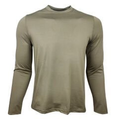 Tactical  Bisiklet Yaka Uzun Kol Tişört Bej