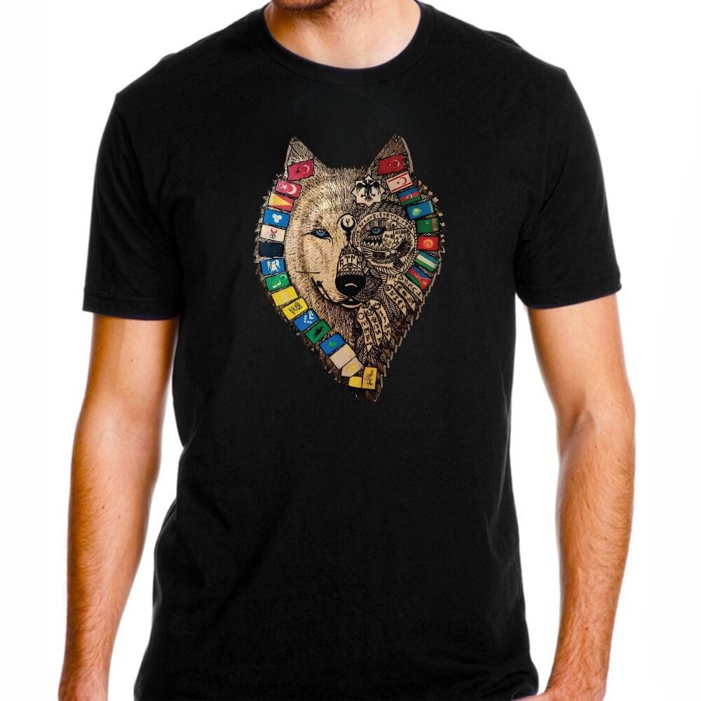 Kurt Türk Dünyası Baskılı Tişört