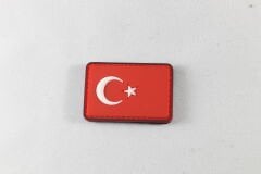 Pvc Peç Türk bayrak 3*5 cm