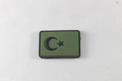 Pvc Peç Türk bayrak 3*5 cm