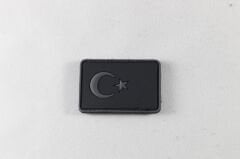 Pvc Peç Türk bayrak 3*5 cm