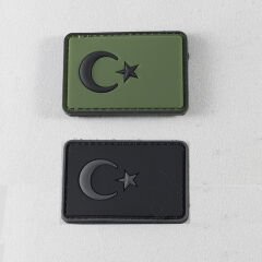 Pvc Peç Türk bayrak 3*5 cm