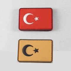 Pvc Peç Türk bayrak 3*5 cm