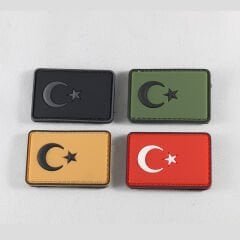 Pvc Peç Türk bayrak 3*5 cm