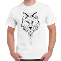 Kurt Çizim Baskılı Tişört