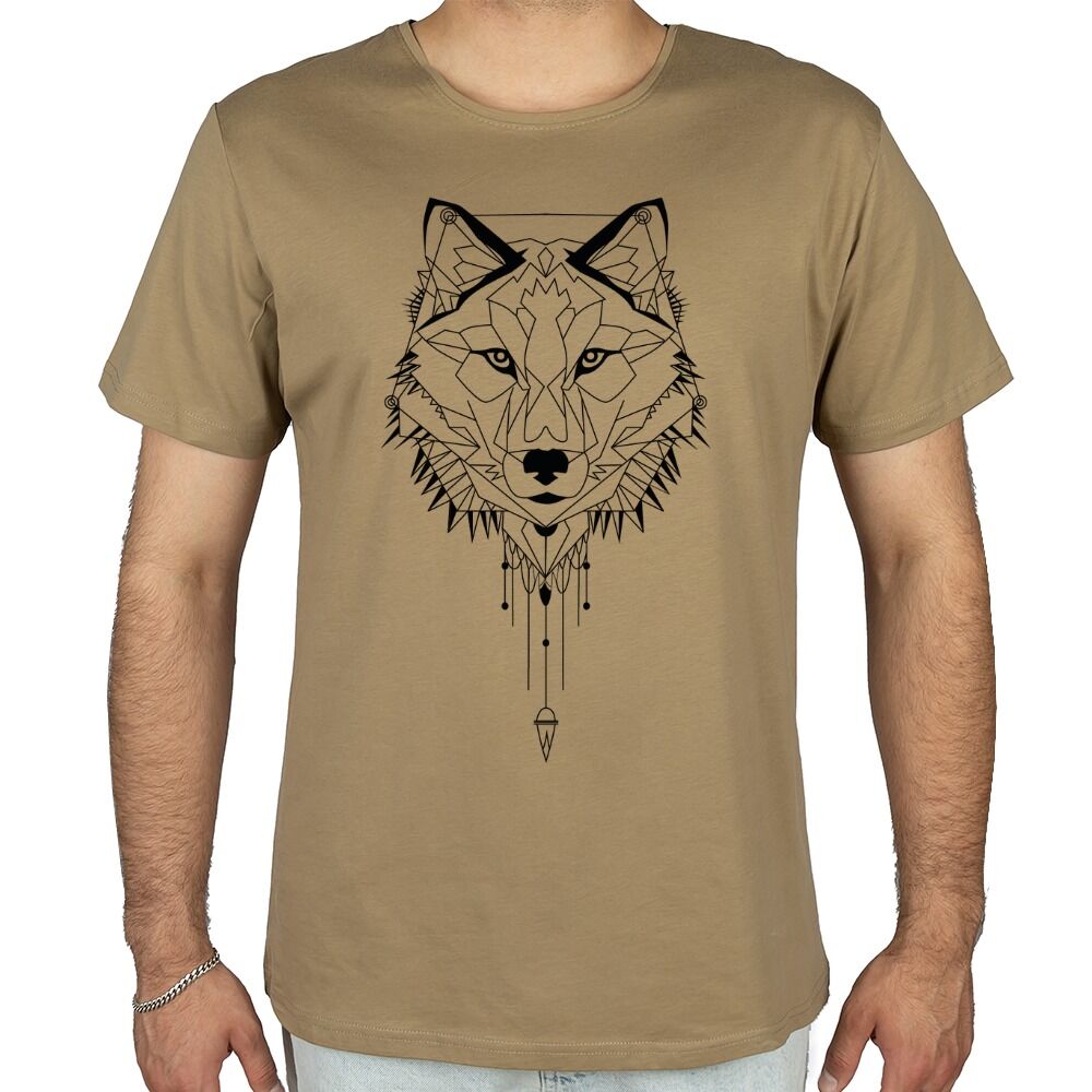 Kurt Çizim Baskılı Tişört