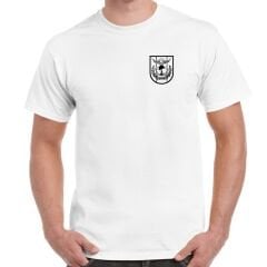 TSK Küçük Logo Sırtta Bayrak Siyah Baskılı Tişört