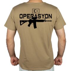 Operasyon Tüfek Baskılı Tişört