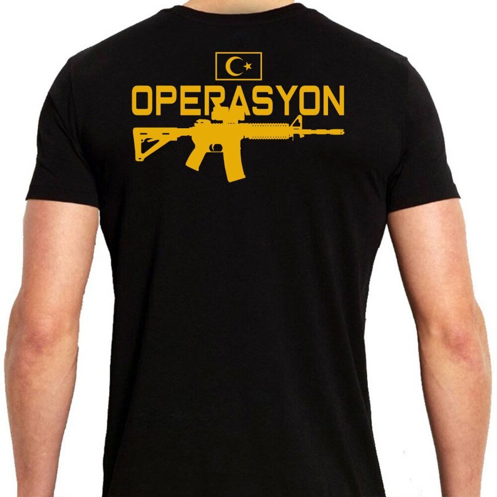 Operasyon Tüfek Baskılı Tişört