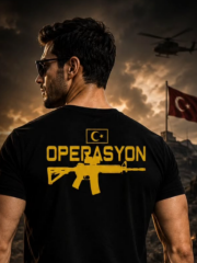 Operasyon Tüfek Baskılı Tişört