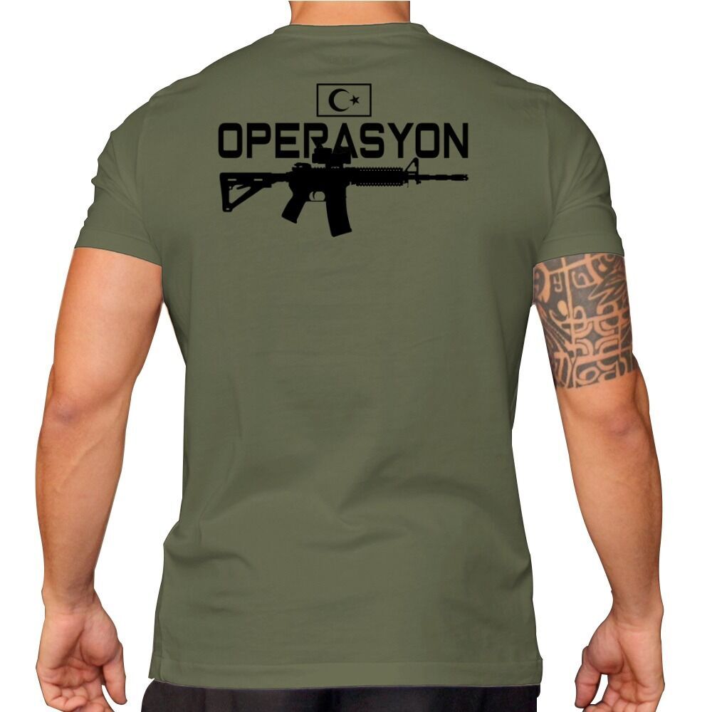 Operasyon Tüfek Baskılı Tişört