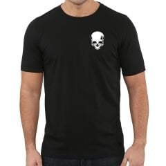 Kurukafa Skull Göğüs Logo baskılı Tişört