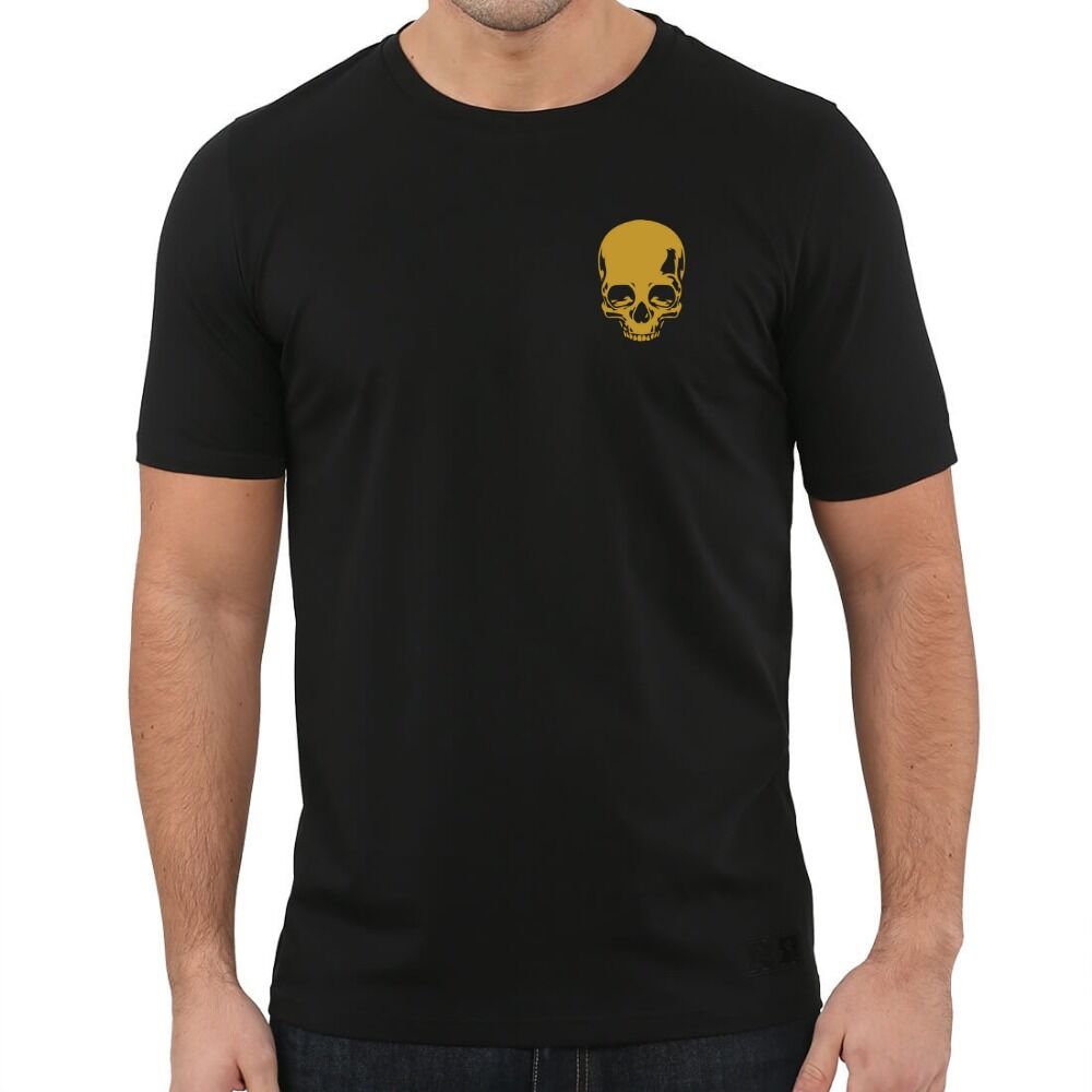 Kurukafa Skull Göğüs Logo baskılı Tişört