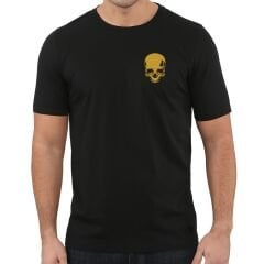 Kurukafa Skull Göğüs Logo baskılı Tişört
