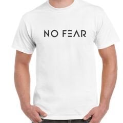 No fear Baskılı Tişört