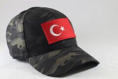 Multicam Siyah Kamuflaj Şapka