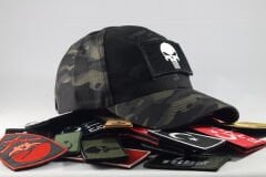 Multicam Siyah Kamuflaj Peçli  Şapka