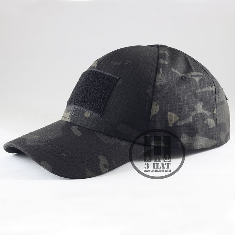 Multicam Siyah Kamuflaj Peçli  Şapka