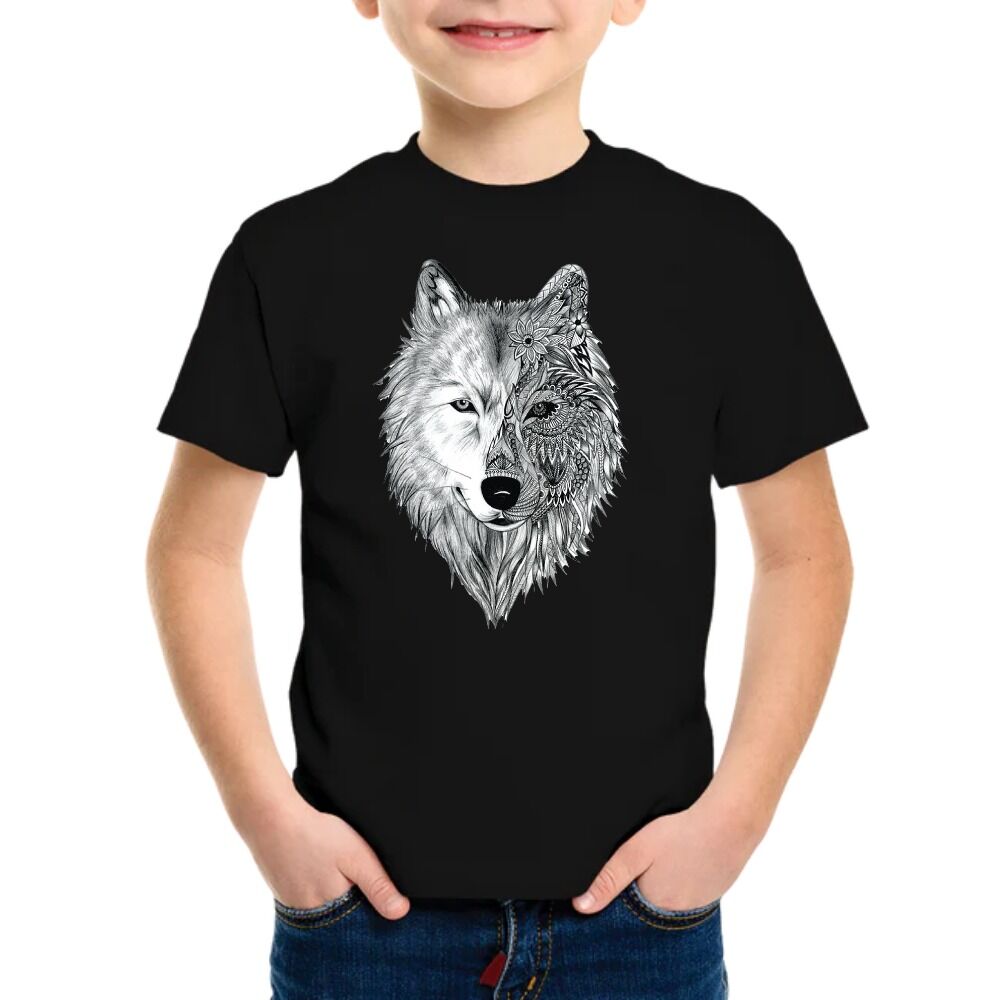 Kurt Baskılı Tişört Çocuk Tişört