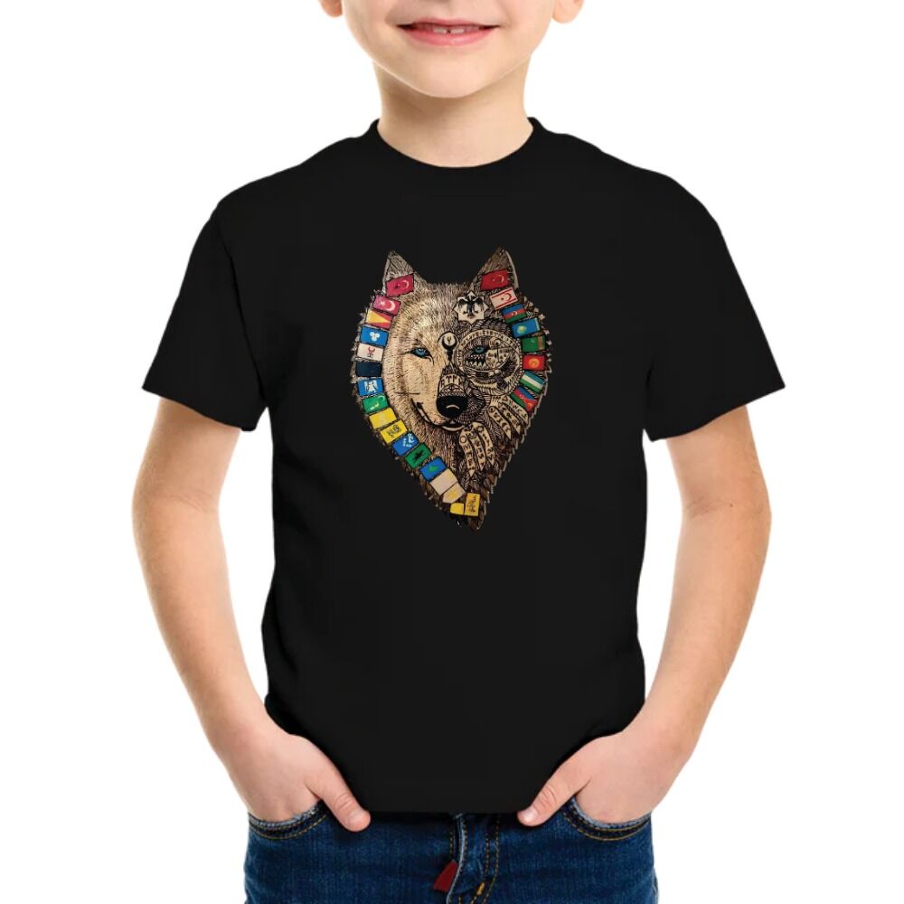 Kurt Türk Dünyası Baskılı Çocuk Tişört